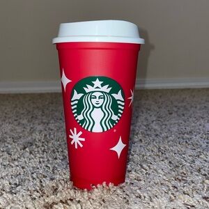 Starbucks Reusable Holiday Red Cup 2022